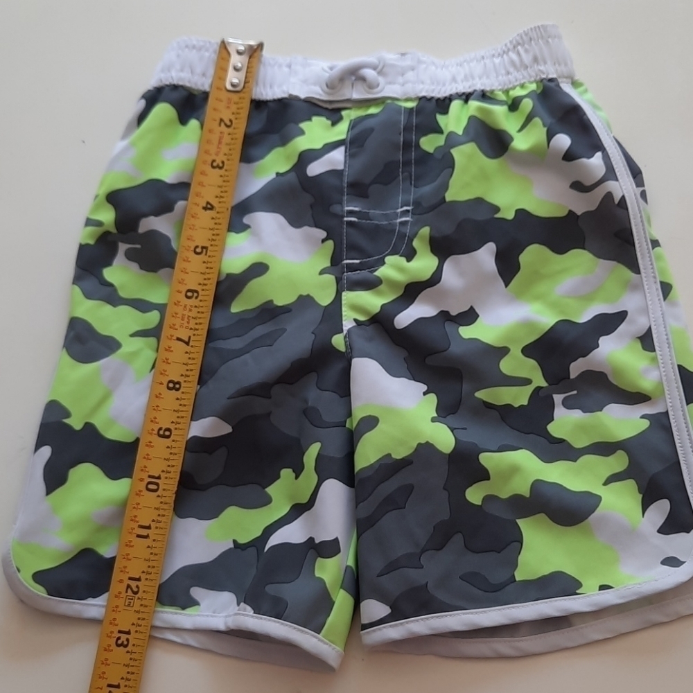 Wonder nation 3t green camo print swim trunks - Picture 7 of 7